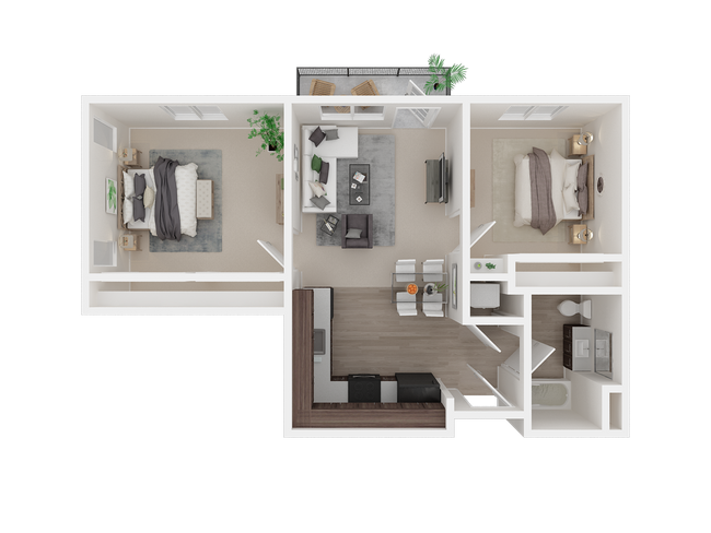 2 Bedroom B | Age 55 Plus 314 floor plan